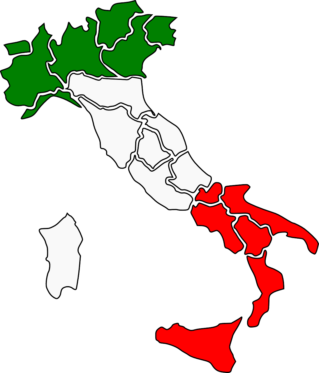 italy, map, regions, states, flag, boot, italy, italy, italy, italy, italy